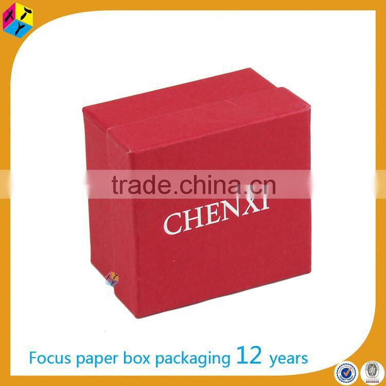 red texture paper OEM packaging wristwatch box