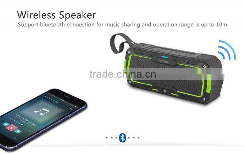 Water resistant bluetooth speakers with X-BASS sound promoting