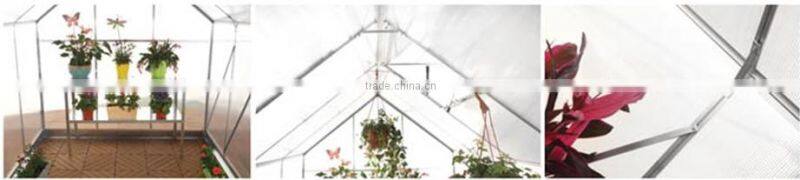 Easy DIY 6*6 FT Aluminum Garden Greenhouse