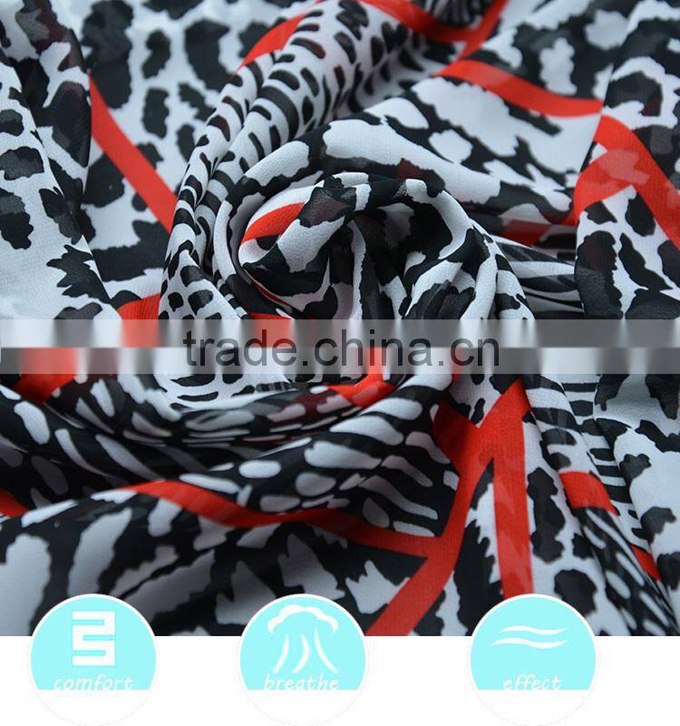 Polyester 50D/ 75D/ 100D bohemian print fabric for China direct factory