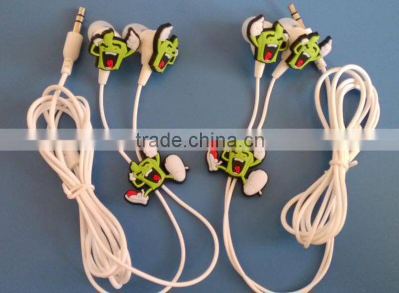2016 new design earphone with animal for kids as rewards gift
