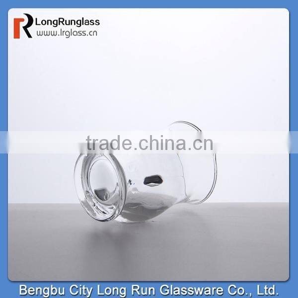 LongRun 3.8oz small glass wine decanter with handle wholesale