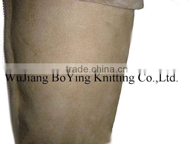 polyester suede lady's boots fabric