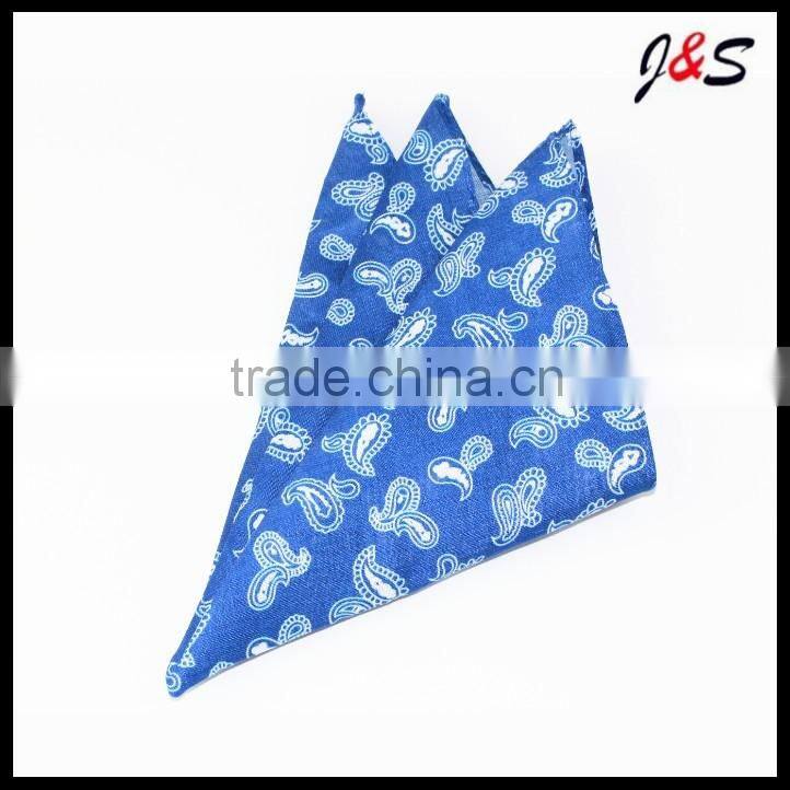 Wholesale mens printing linen pocket squares