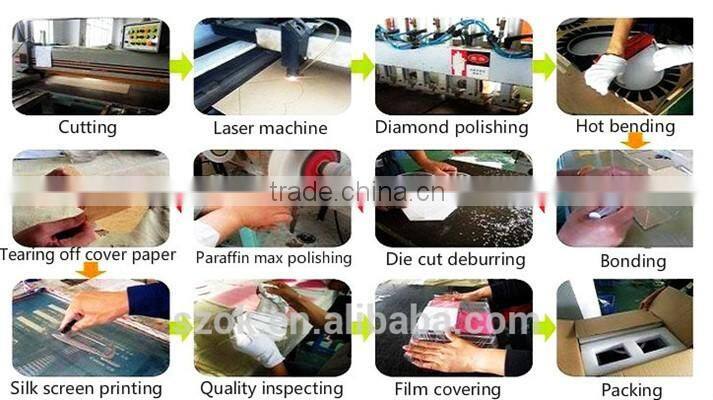 High quality clear acrylic makeup organizer display stand