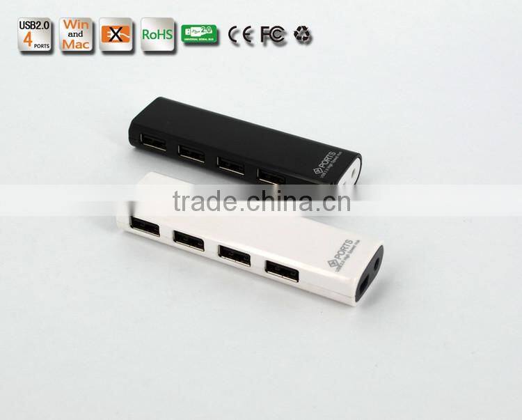 New-type usb por hub, Low Cost Portable Light 4 port usb 2.0 hub from usb hub suppliers with Plastic Casing