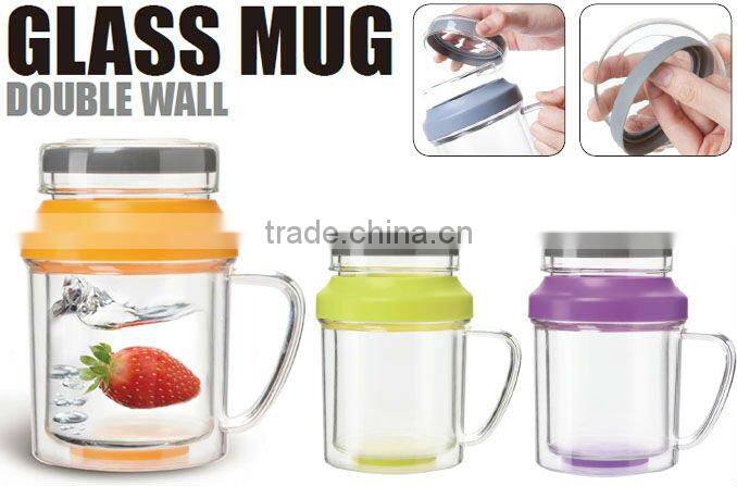 SINOGLASS 6pcs Glass Spice Jar Set With Chromed Wire Rack