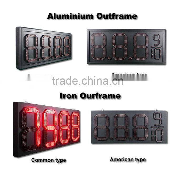 outdoor led gas station price display sign for business