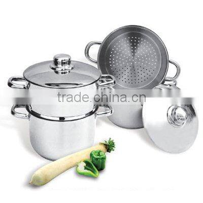 two layers stainless steel steamer
