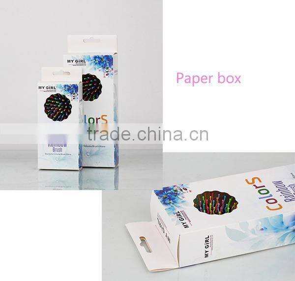 My girl 2016 Hot sale new design ceramic hair straighteners with double round hair brushes