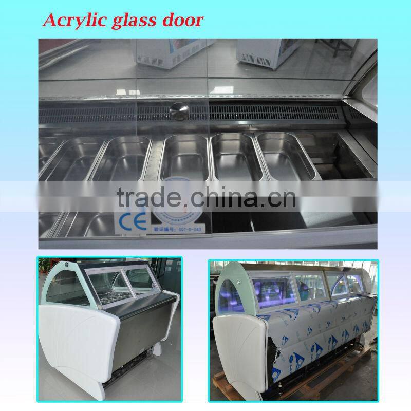 Table-top Ice cream Display Case with 6 pans