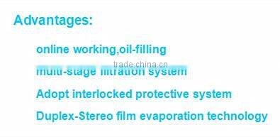 Latest model of vacuum Phosphate ester fire-resistant oil purifier/degenerative fire-resistant oil treat and regenerate machine