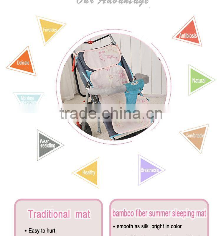 Kaifulan 2015 new style Bamboo baby cart mat for summer green style