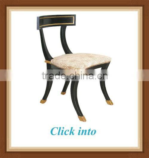 French dining room fabric dining chair modern design solid woo d chair