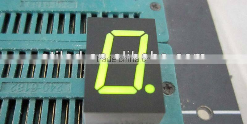 single digit 7 segment digital display board 0.39 inch green color