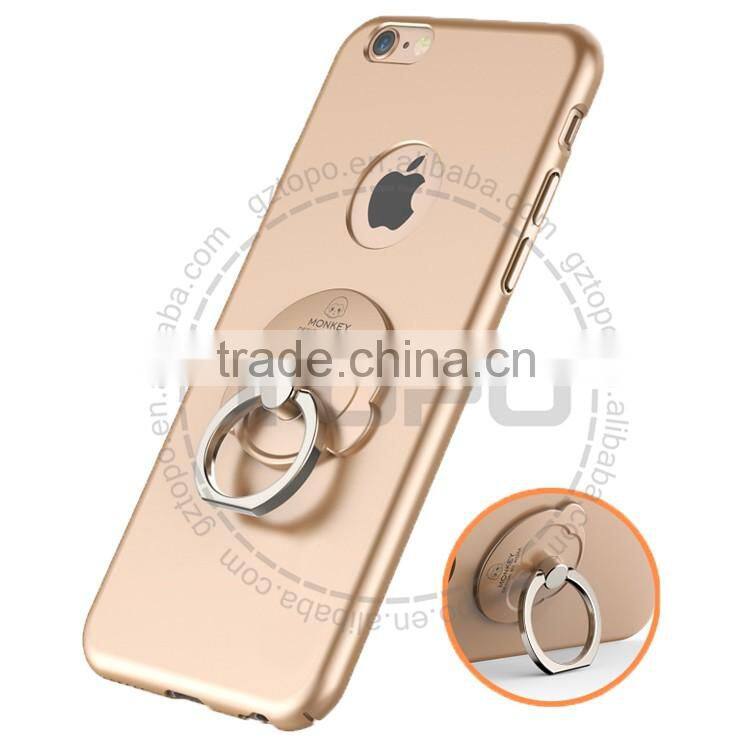 Monkey finger ring bracket originality desgin for iphone 6 6s plus Anti falling PC phone case