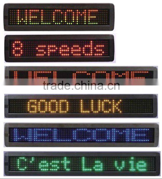 Sinoela Halloween LED flashing name badge custom mini badges tin star light-up badges scrolling led name badge