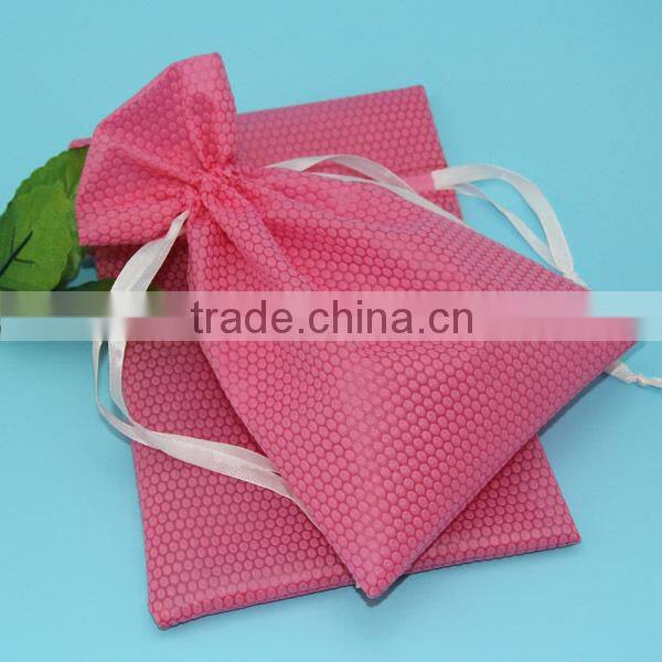 Cheap Custom Made Printing Garment Foldable Drawstring Fabric Non-woven Bag
