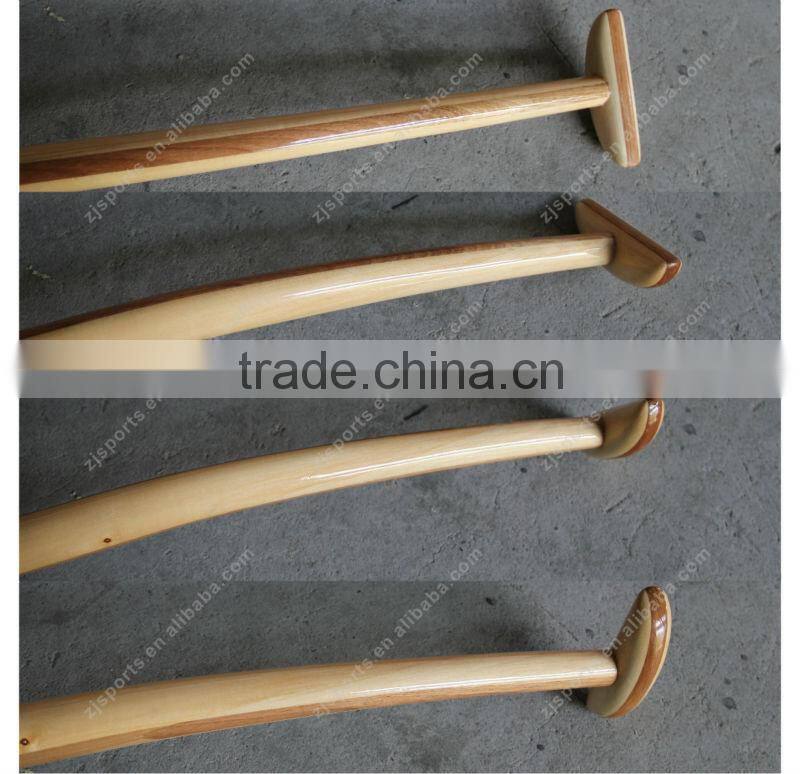 Hot Bent Timber Shaft Carbon Fiber Outrigger Canoe Paddle