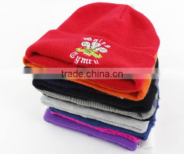 custom unisex acrylic winter beanie hat