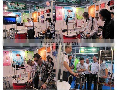 Aluminum walker automatic height-adjustable walker old people foldable rollator walker with seat