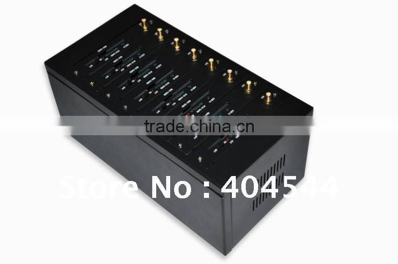 8 ports GSM SMS MODEM with RS-232/USB port