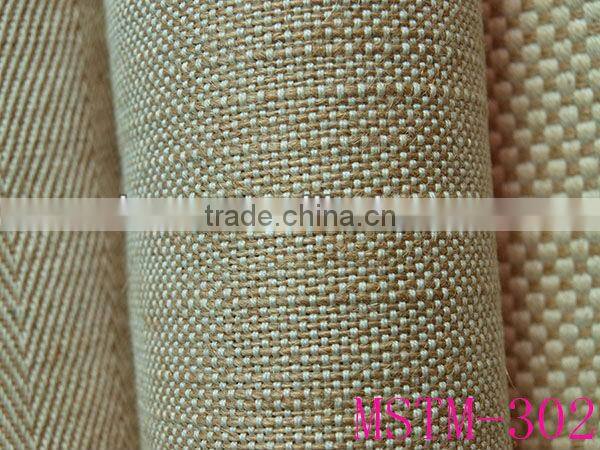 100% natural or pure stripe linen fabric