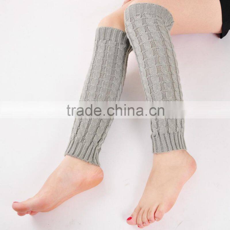 Women boot socks beautiful acrylic leg warmer knit ladies leg warmer boot topper