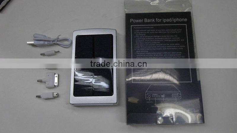 CE RHOS FCC 2014 new fashion solar power portable solar charger fast mobile charger 5000mah