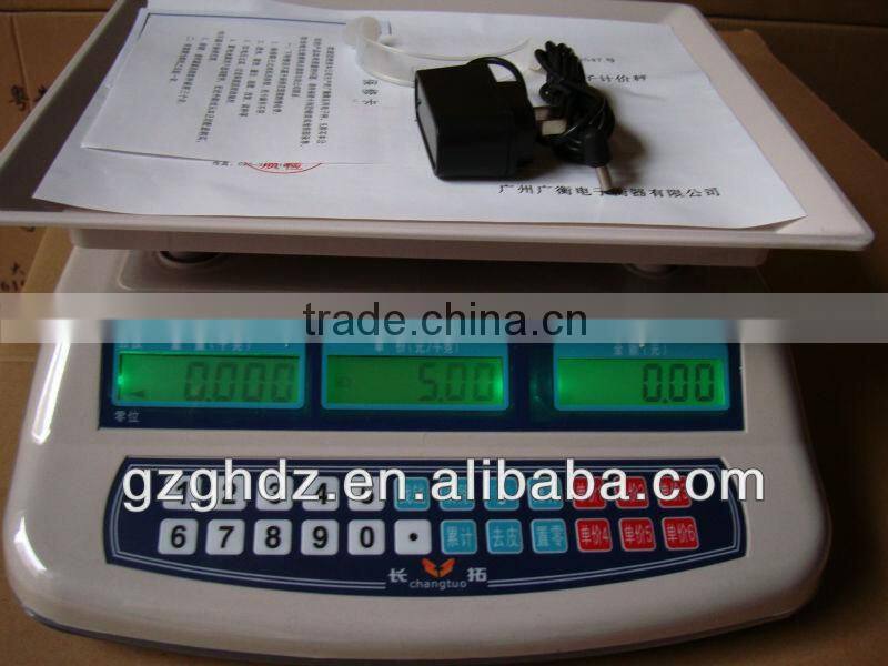 high quality directly sell price computing electronic scale / electronic weighing apparatus 30kg