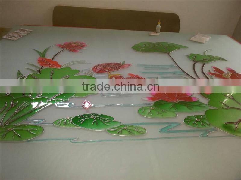 factory frosted pattern art bathroom door glass