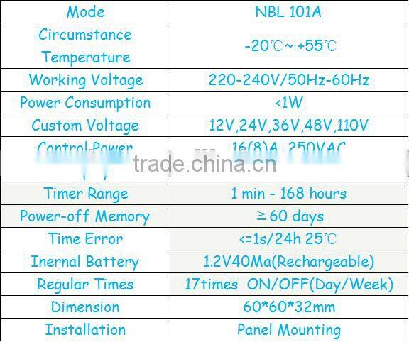 Digital Timer Switch NBL101A