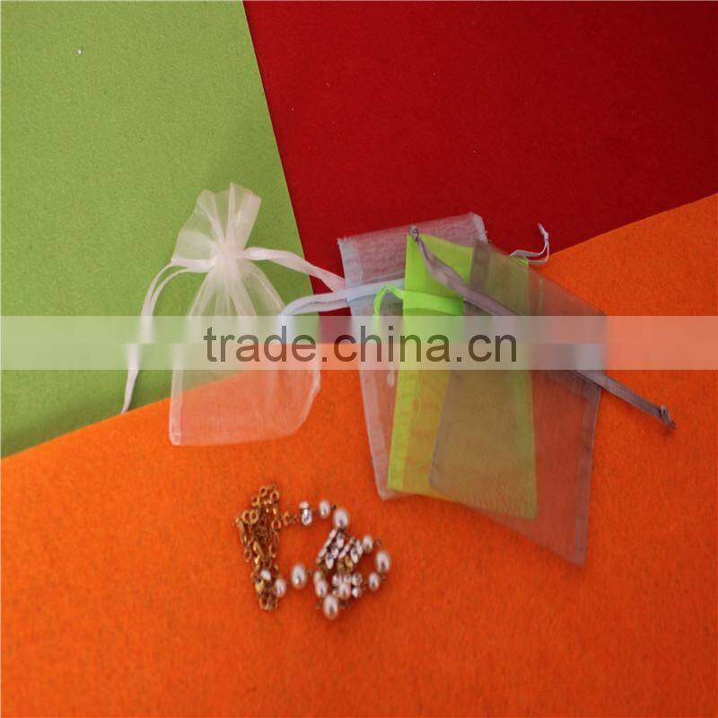 Hot sell custom printed organza jewelry pouch bag wholesale