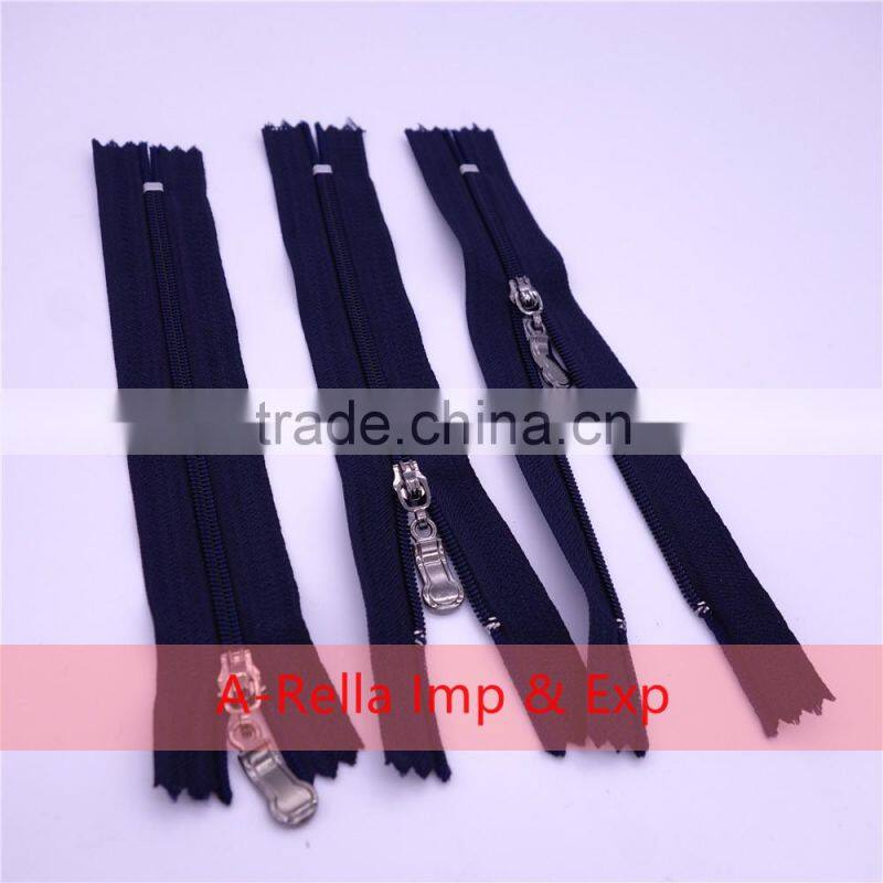 resin zipper close -end zipper for pocket