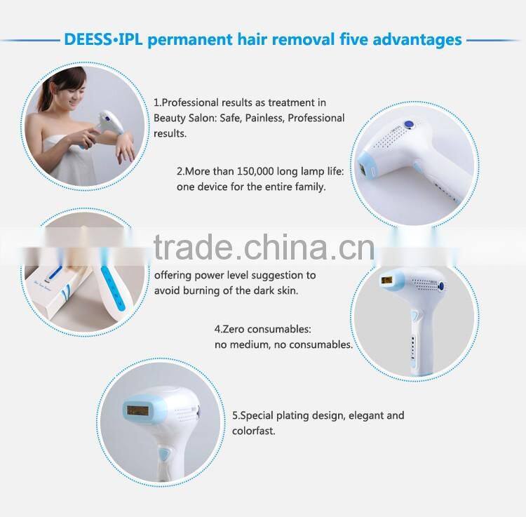 Manufacturer high quality permanent hair removal DEESS GP5803 ipl photofacial machine for home use