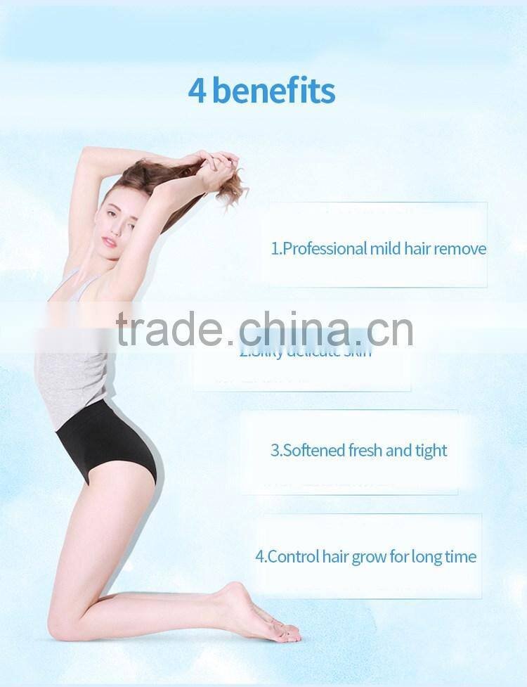 Instant body hair removal for men