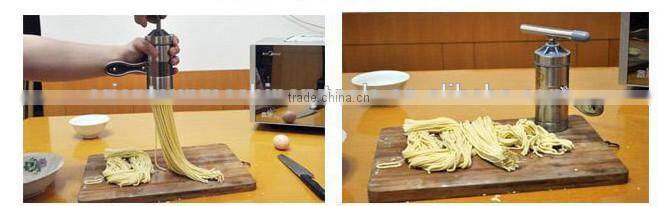 Stainless steel hand press noodle maker