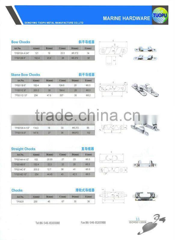 Marine Hardware Stainless Steel Skene Bow Chocks,Ship Chocks ,Rope Chock,Mooring Chock Made In China