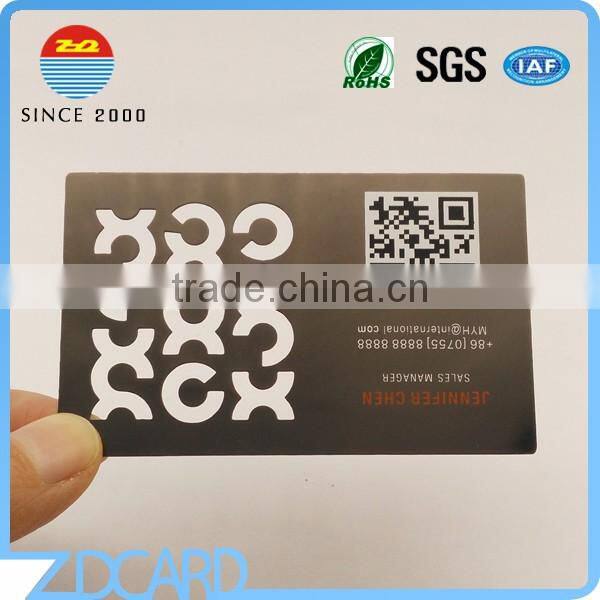 Stainless Steel Electroplate Matt Blank Metal Business Card