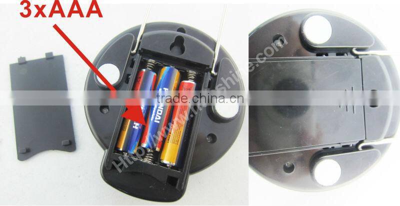 hanged mini black 3 led sensor lamp with hook for night