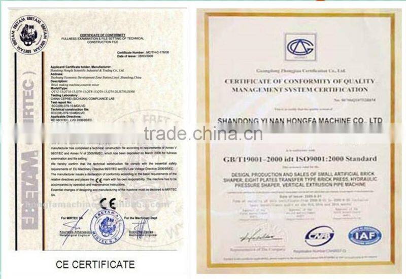 mobile no pallets block machine / ground forming block machine / mobile concrete hollow brick making machines JQM6-30