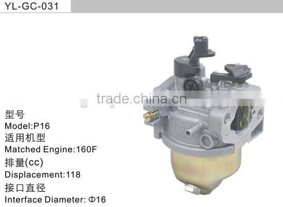 160F gx120 gasoline engine spare parts carburetor