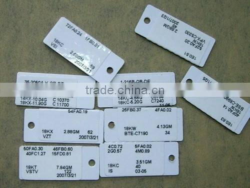 13.56MHz ISO15693 RFID Clear Label Printing for Jewelry Industry