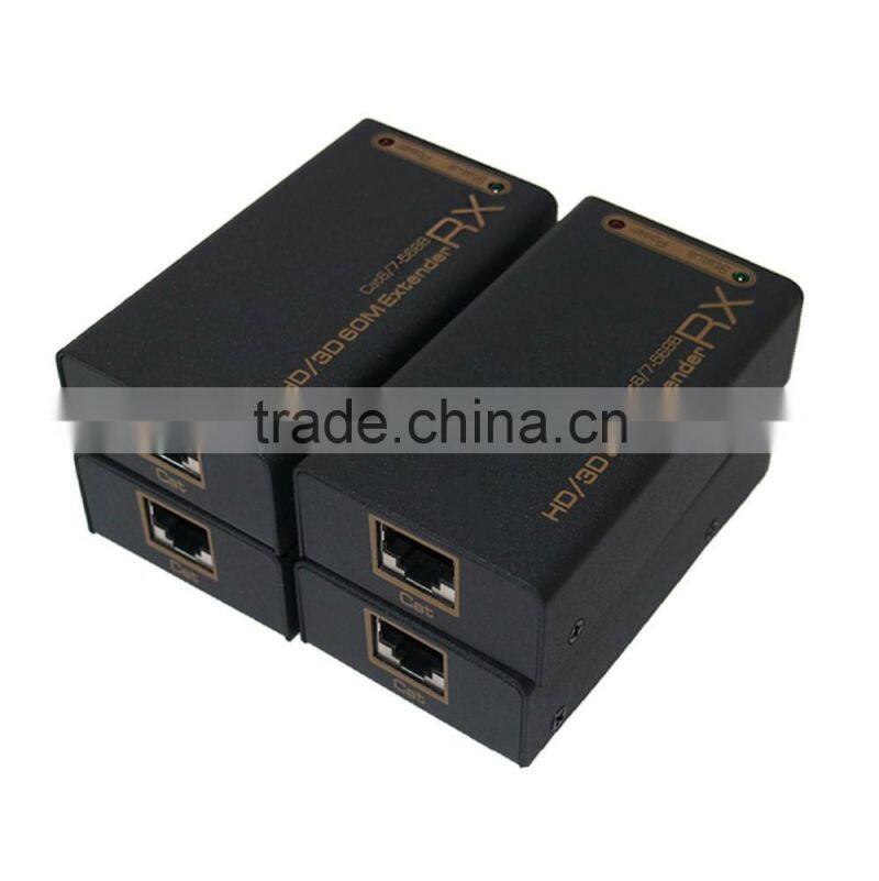 Best HDMI Splitter 1x4 by 2CAT Extend 60M full HD with four receiver (Support 3D)UK