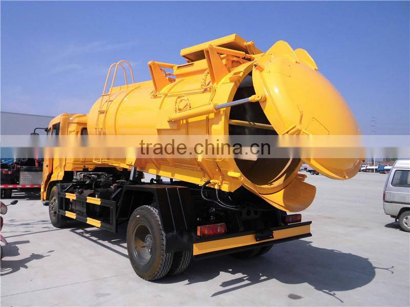 Dongfeng Kingrun 10CBM sewage suction tanker truck for sale
