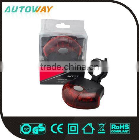 5 Red LEDs High Brightness Bicycle Tail Light