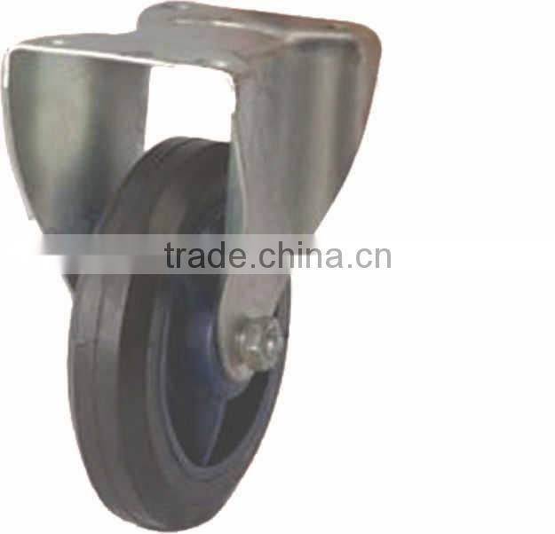 caster FC0509 wheel,5" with steel frame and rubber wheel,caster wheel