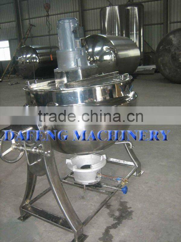 stainless steel steam jacketed kettle/tilting jacketed kettle