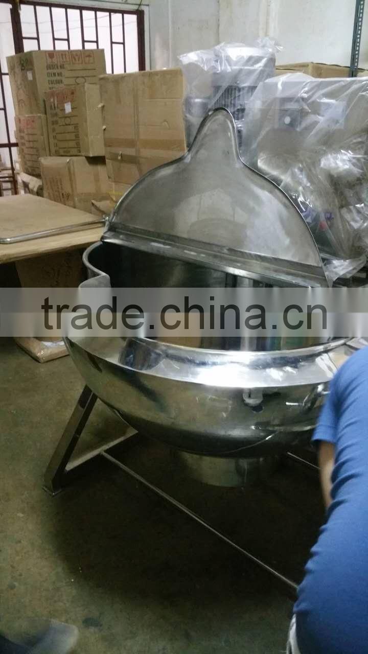 SUS304 500Liter Double Jacketed kettle