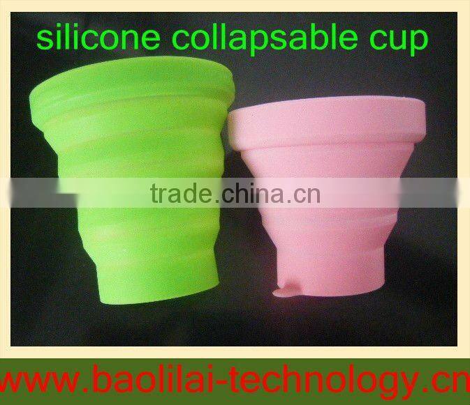 Free packing Colorful Silicone Collapsible Cup